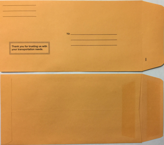 LPEV-SS-IMP • Preprinted Self Seal License Plate Envelopes